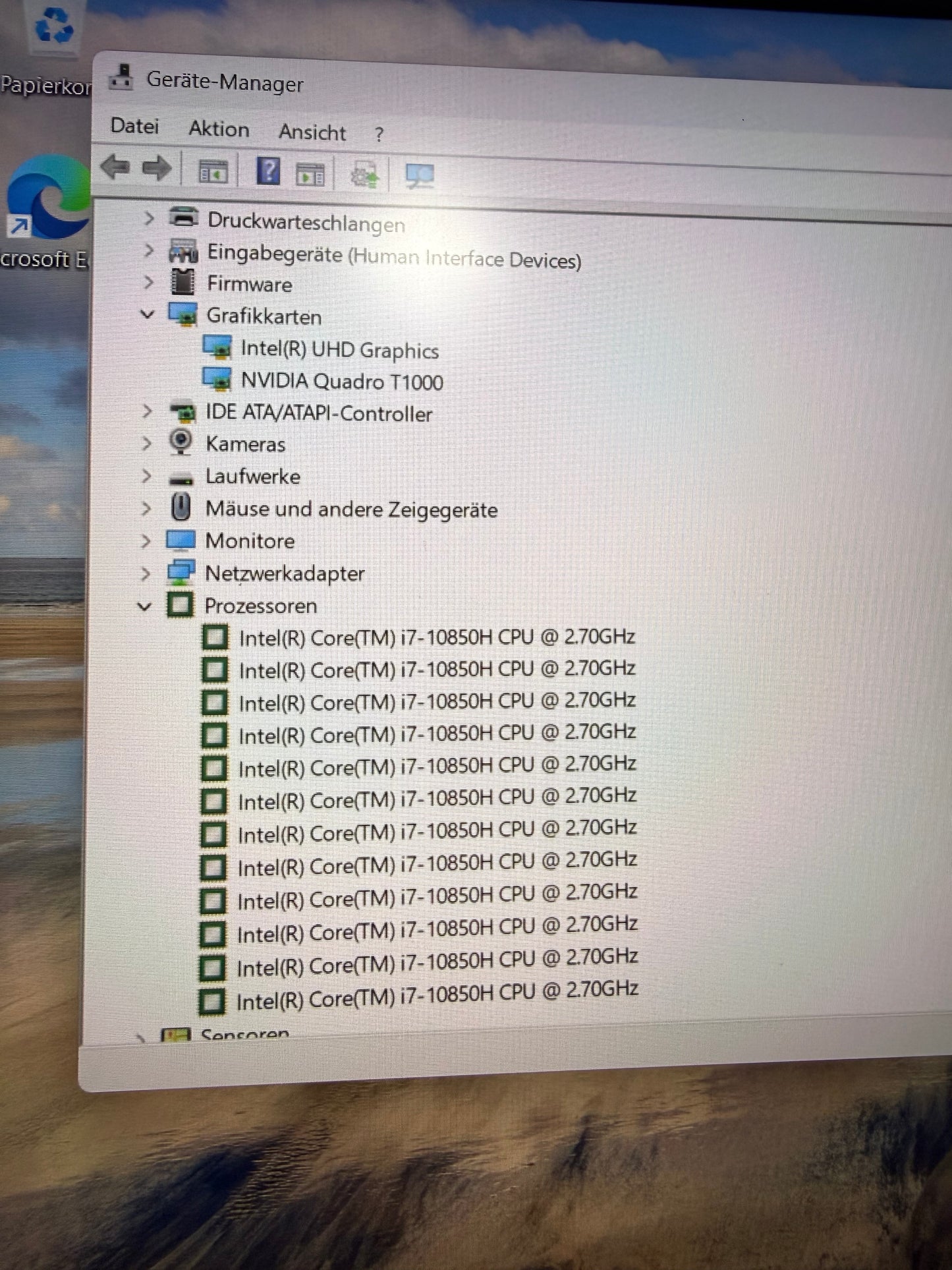 Fujitsu Celsius H7510 i7-10850H 32 GB  512GB NVIDIA T1000 15,6" FHD Win11 Pro