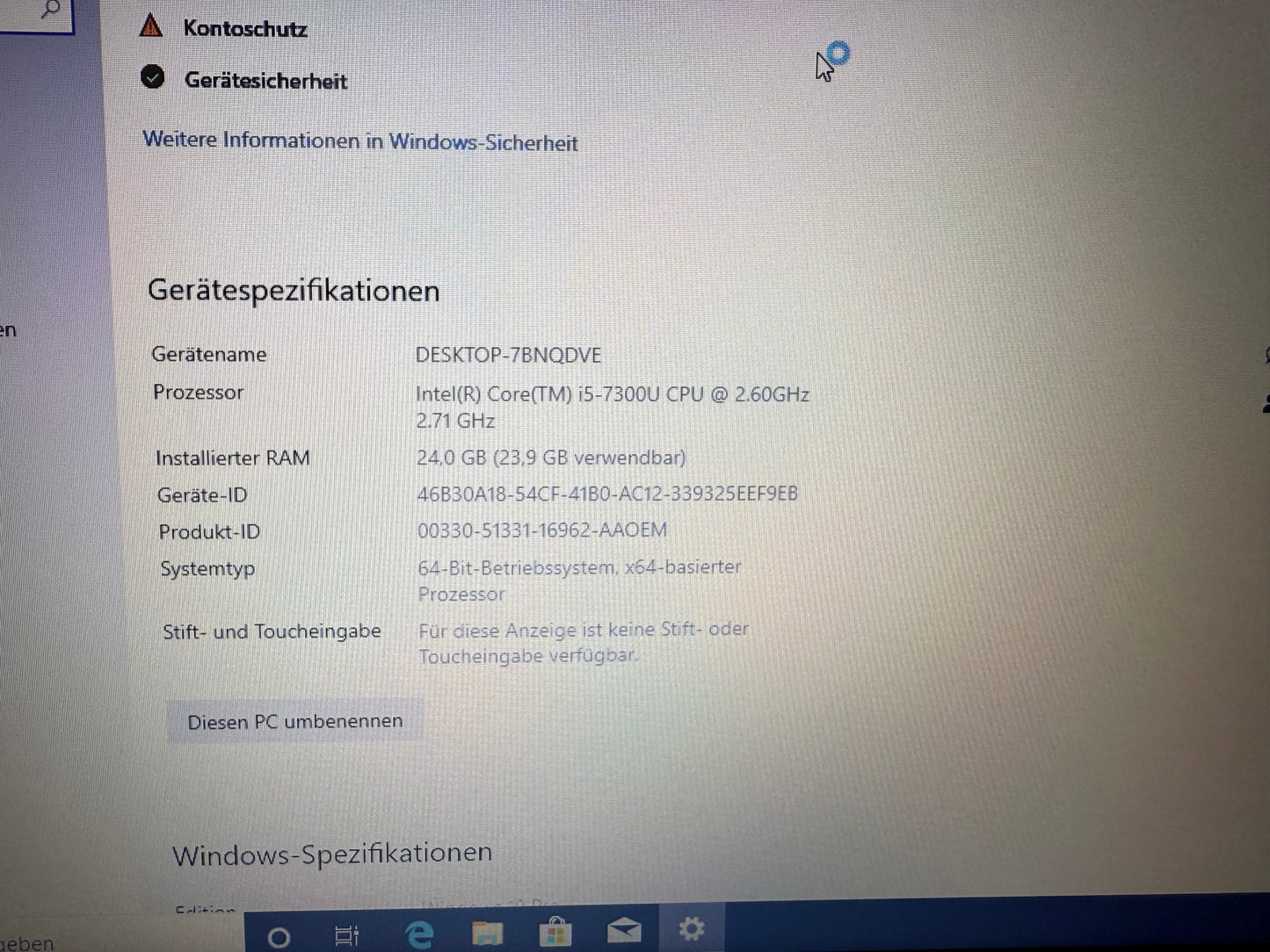 Dell Latitude 7490 | 14" | i5-7300U | 24 GB RAM | 250 GB SSD | Windows 10