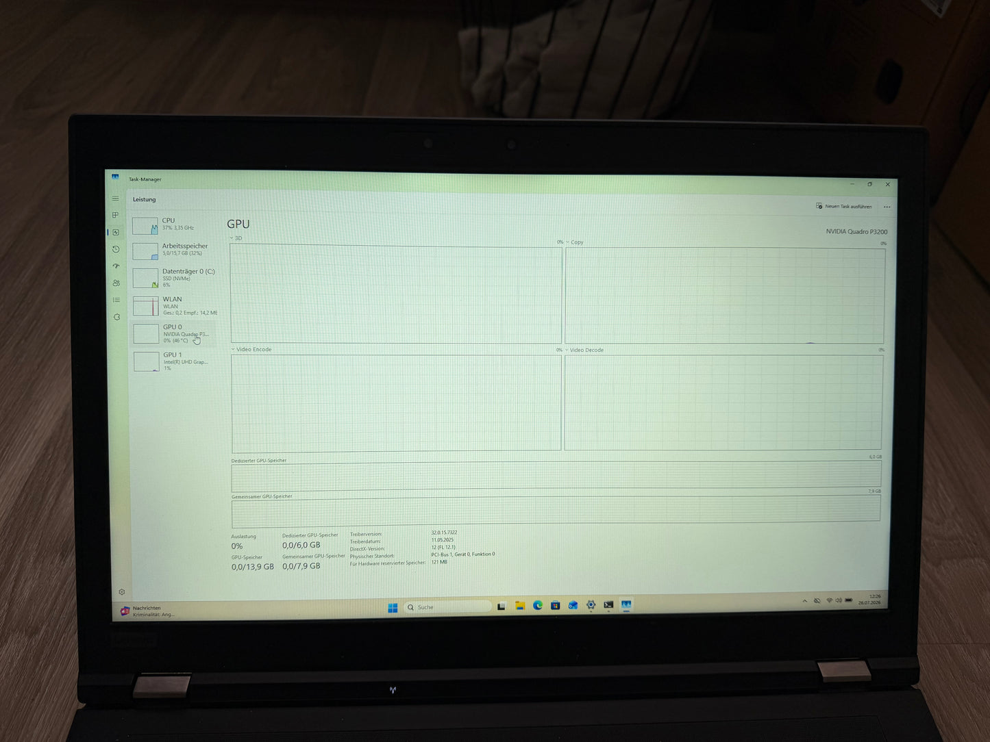 Lenovo Thinkpad P72- Intel i7-8850H -FULL HD  - 32/64 GB  RAM - Nvidia Quadro P3200 - 512 GB SSD - Windows 11
